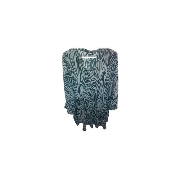 Torrid Sz 3 long line zebra print tunic top lightweight - Picture 10 of 13